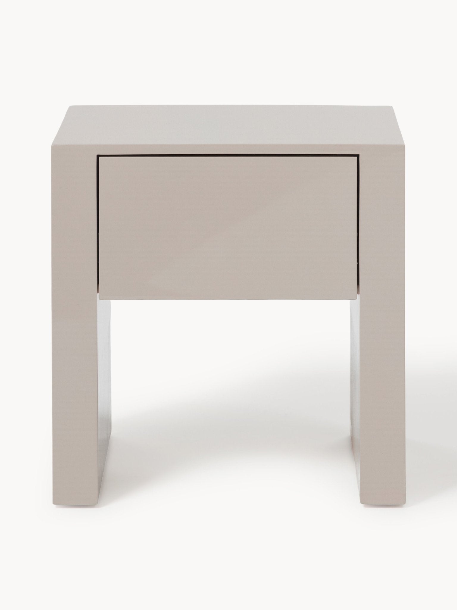 Liv Minimalist Komodin Yüksek Parlak Yatak Odası Mobilyası - Velotti