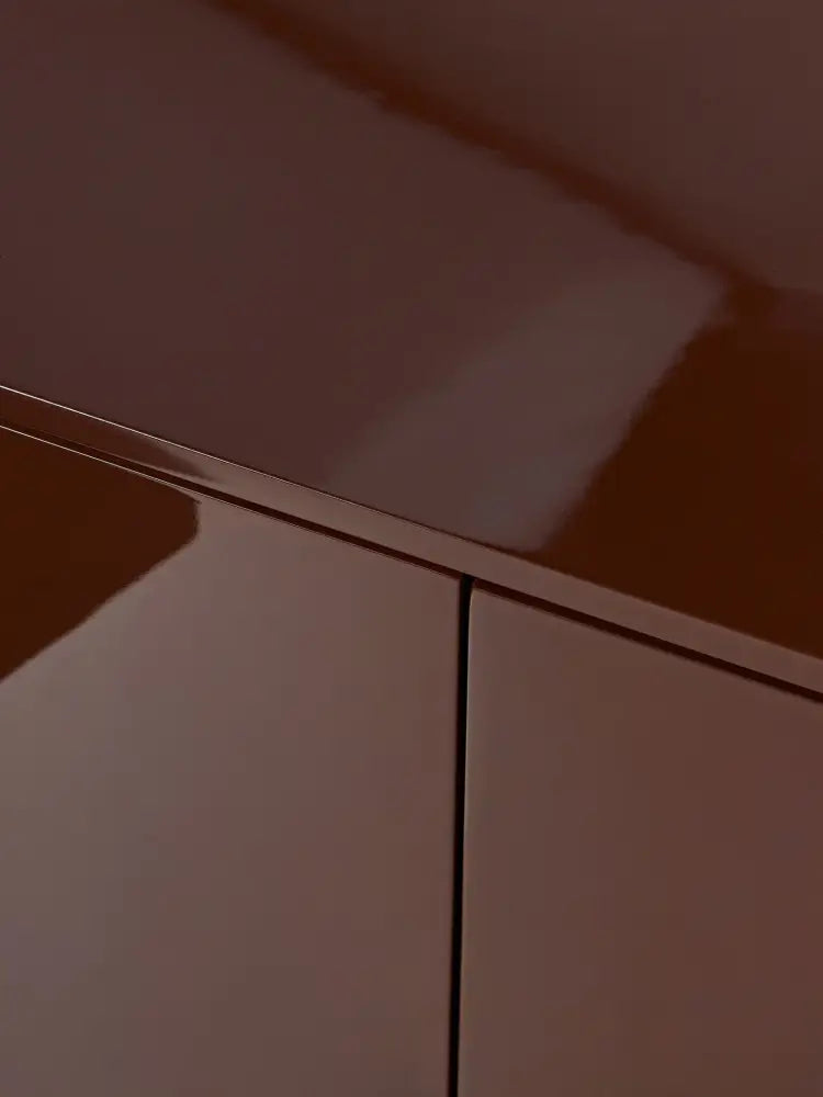 Liv Minimalist TV Ünitesi, Parlak Koyu Kahverengi Lake 170 cm - Velotti