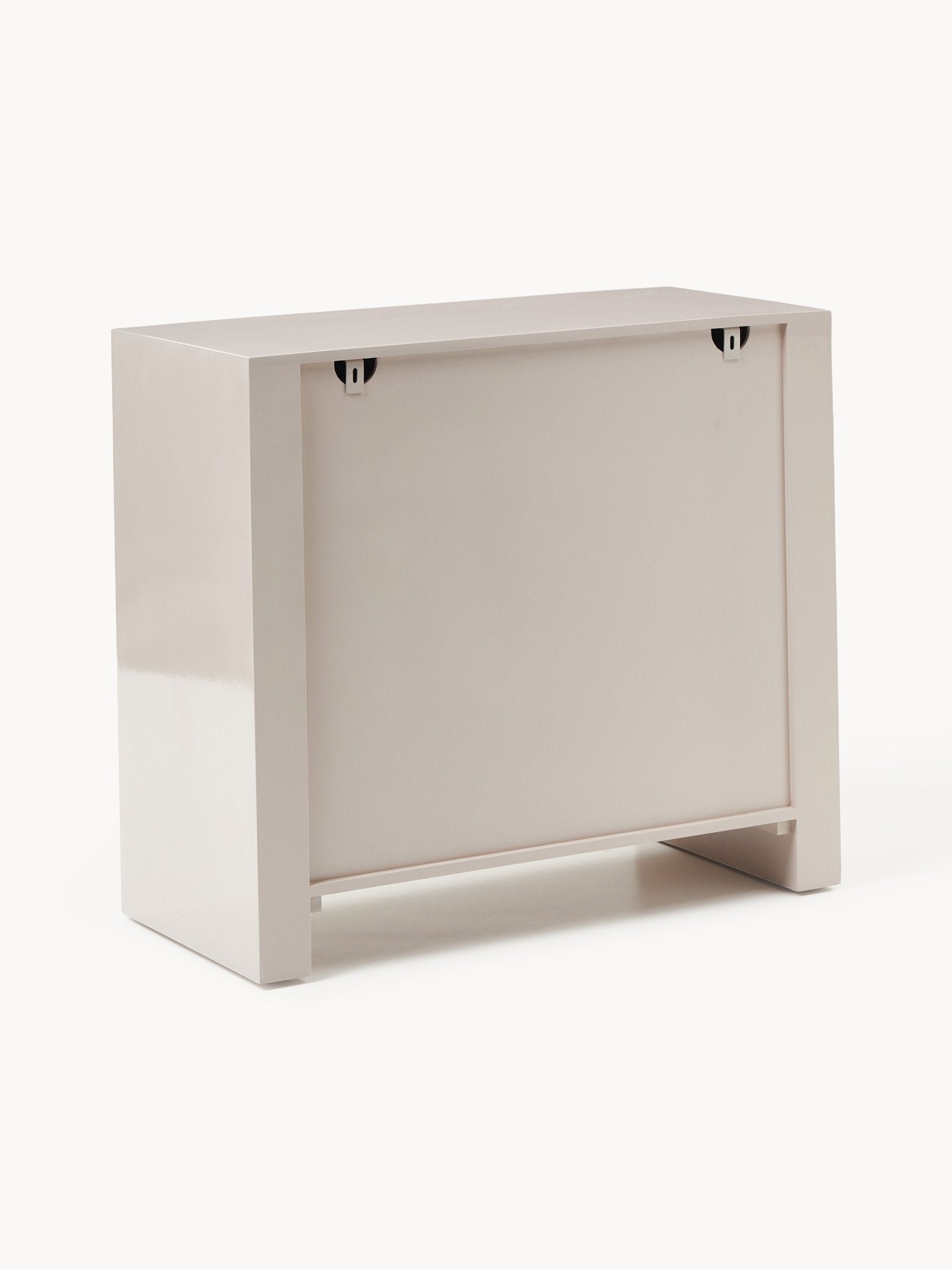 Liv Modern Minimalist Dressoir, Parlak Bej 90 cm - Velotti