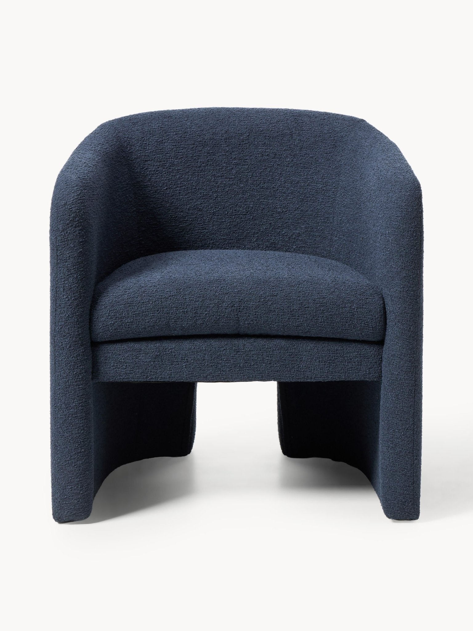 Mairo Bouclé Modern Tasarım Lüks Tekli Lounge Koltuk - Velotti