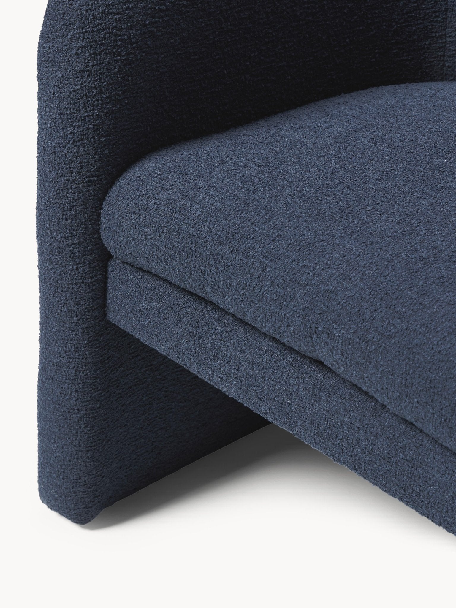 Mairo Bouclé Modern Tasarım Lüks Tekli Lounge Koltuk - Velotti