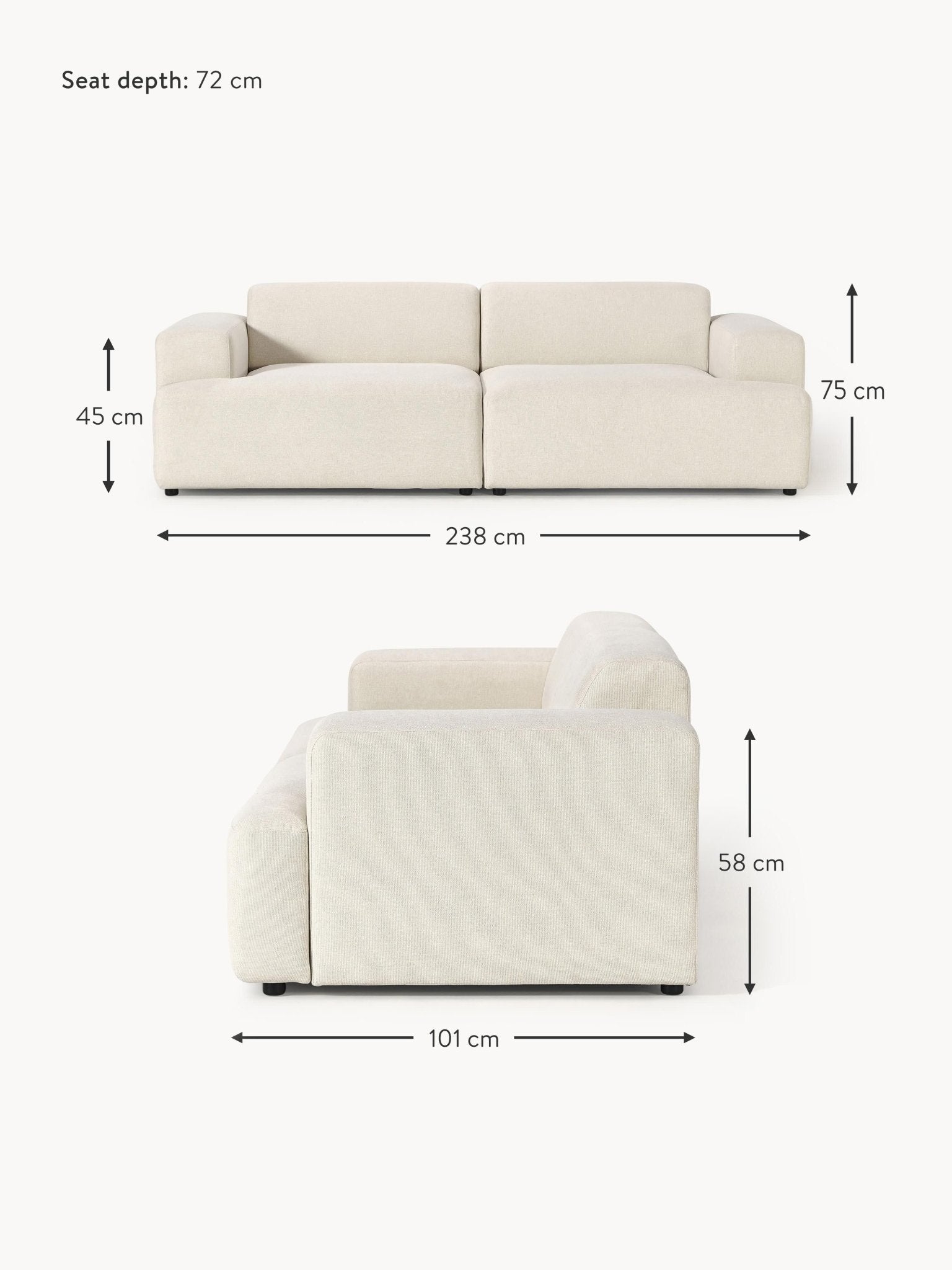 Melva 3'lü Modern Tasarım Kanepe - Velotti