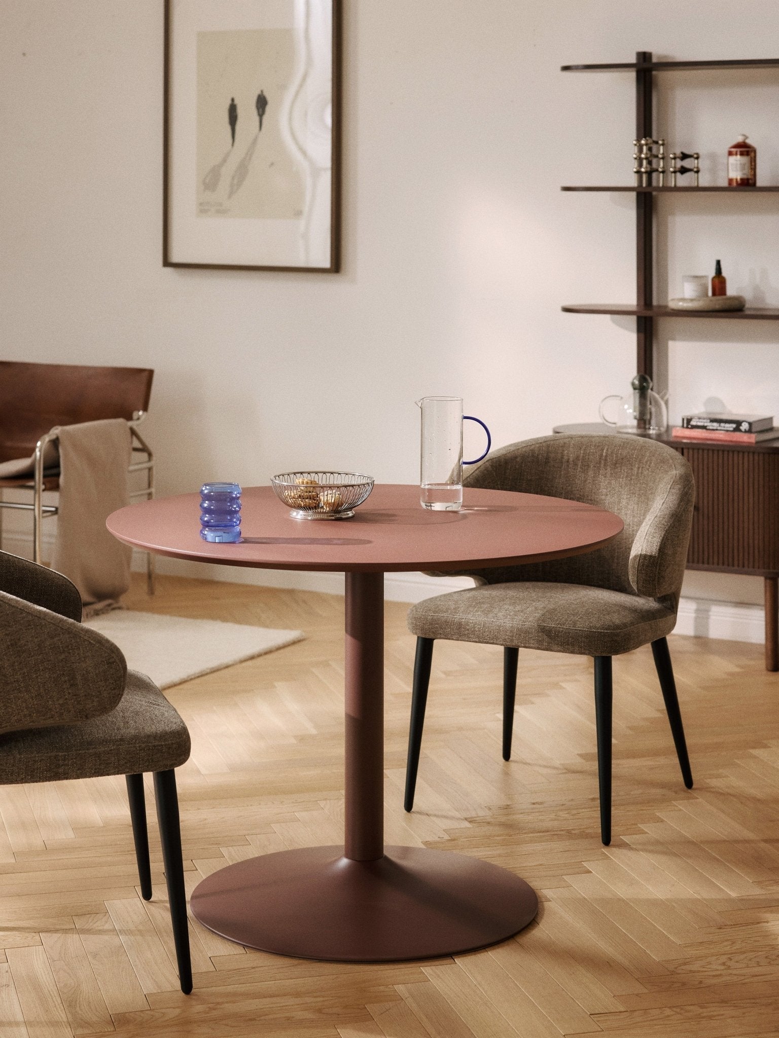Menorca Modern Yuvarlak Yemek Masası 100 cm - Velotti