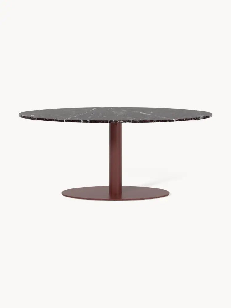 Miley Oval Mermer Yemek Masası 180 x 90 cm - Velotti