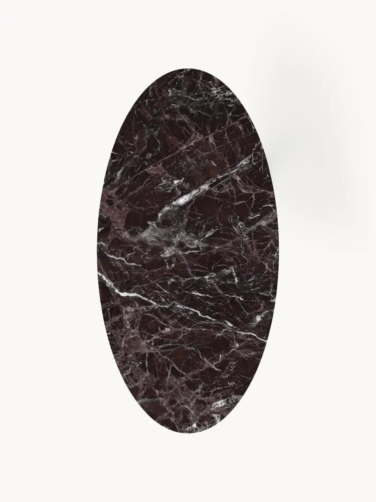 Miley Oval Mermer Yemek Masası 180 x 90 cm - Velotti