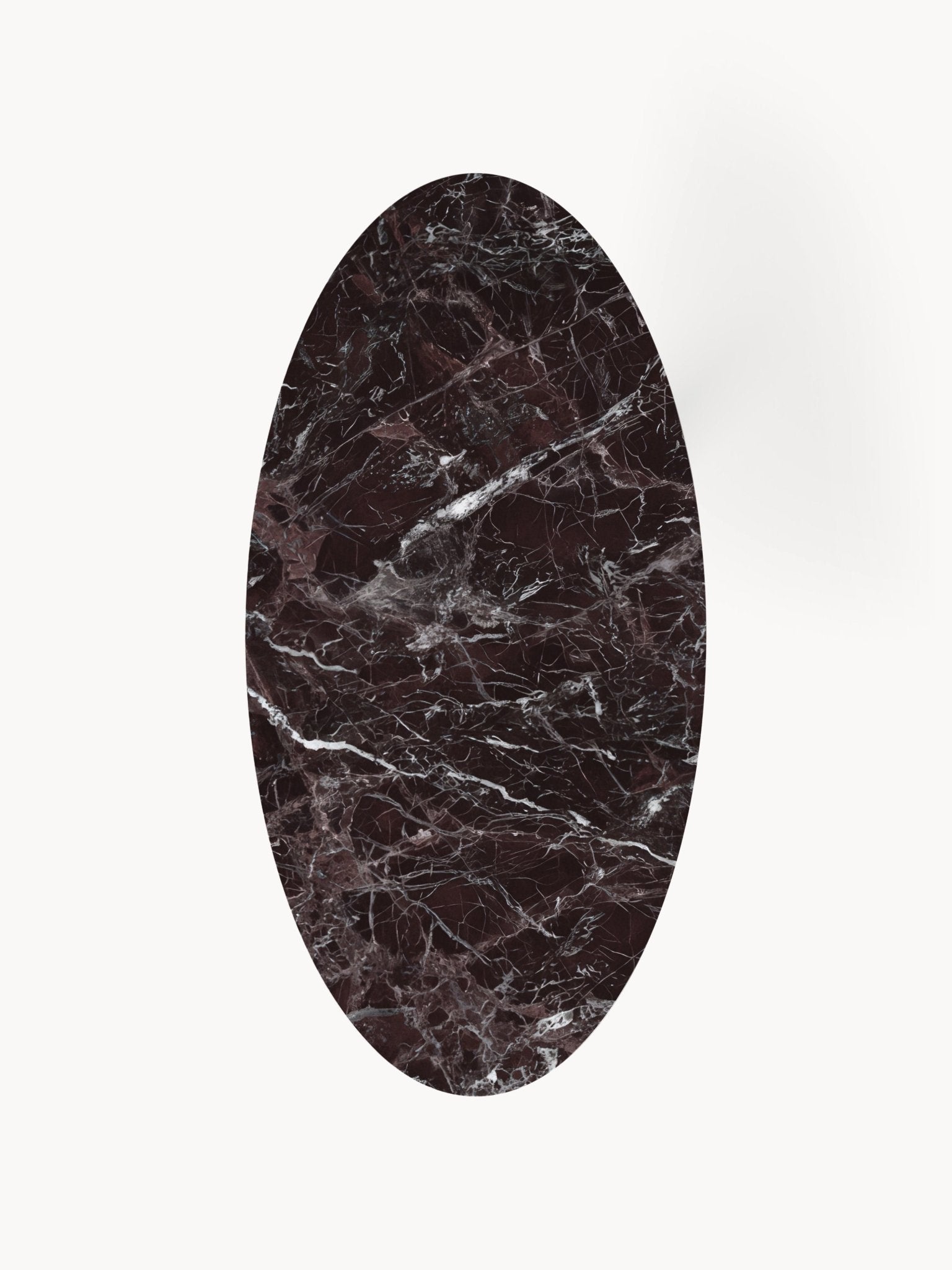 Miley Oval Mermer Yemek Masası 180 x 90 cm - Velotti