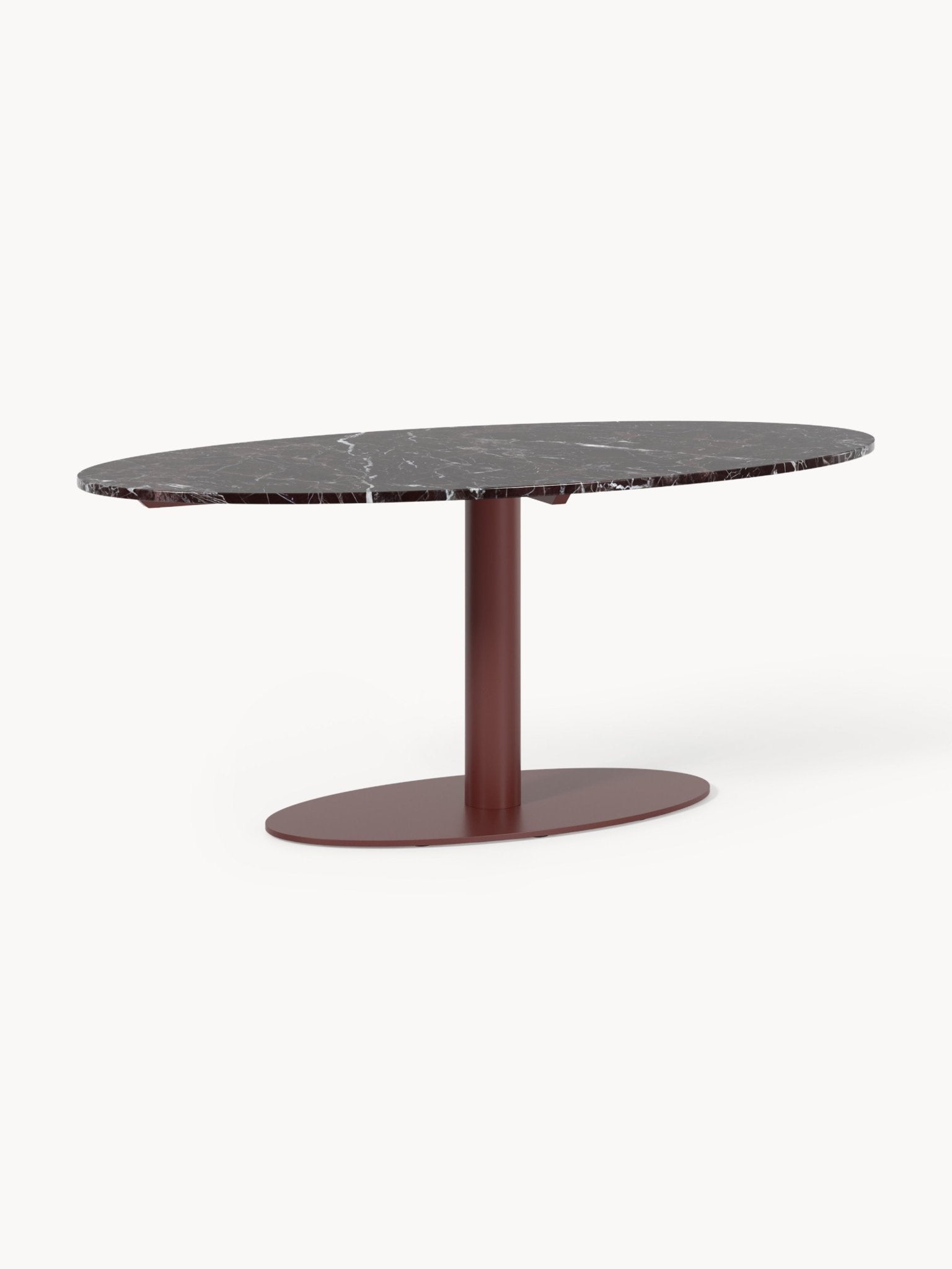 Miley Oval Mermer Yemek Masası 180 x 90 cm - Velotti