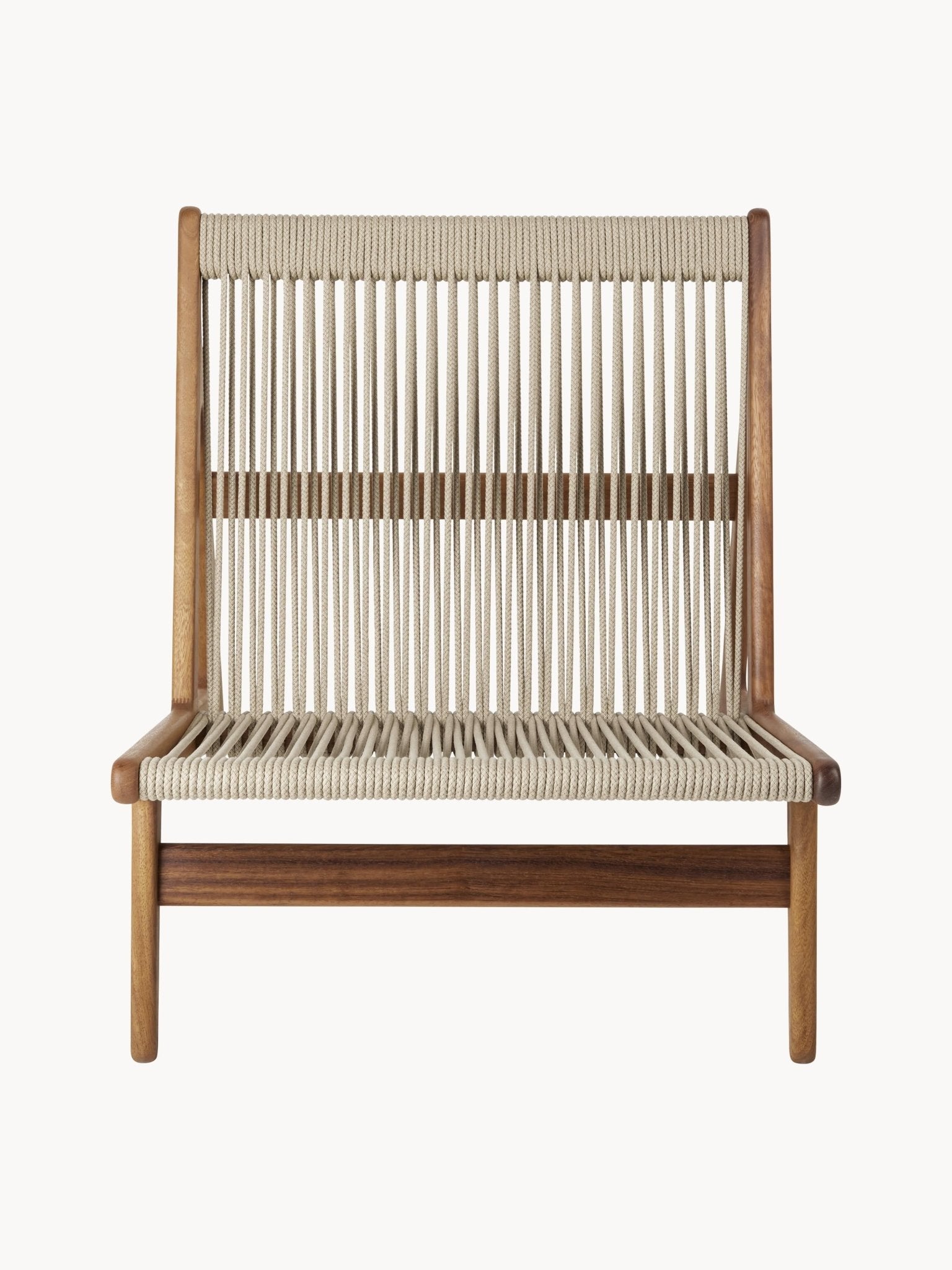 MR01 Initial El Yapımı Iroko Ağacı Bahçe Lounge Sandalyesi - Velotti