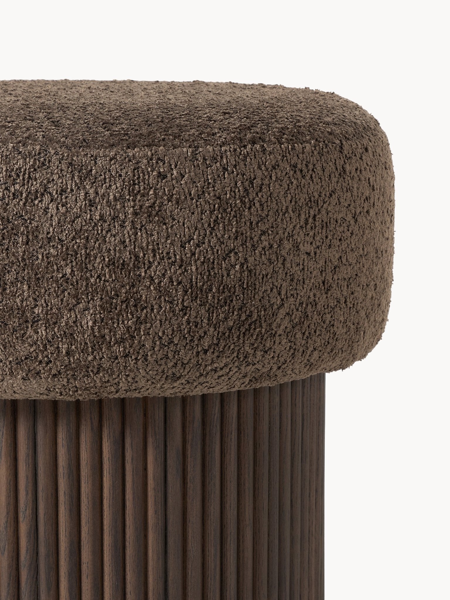 Nala Modern Saklama Alanlı Yuvarlak Puf 50 cm - Velotti