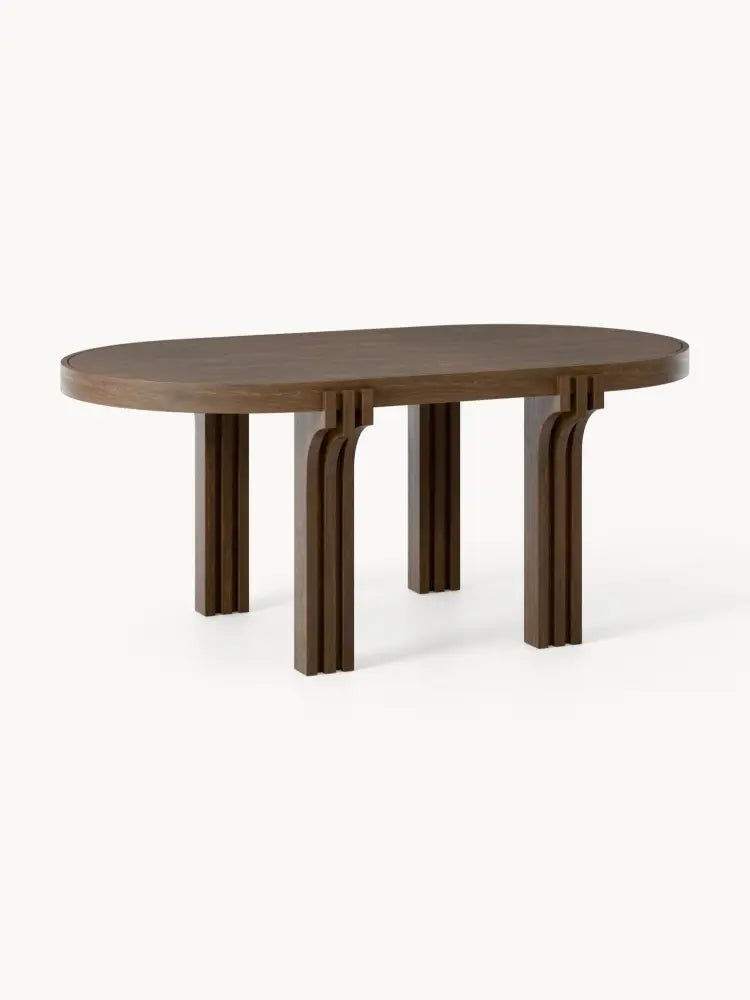 Nolan Oval Meşe Yemek Masası 180 cm - Velotti