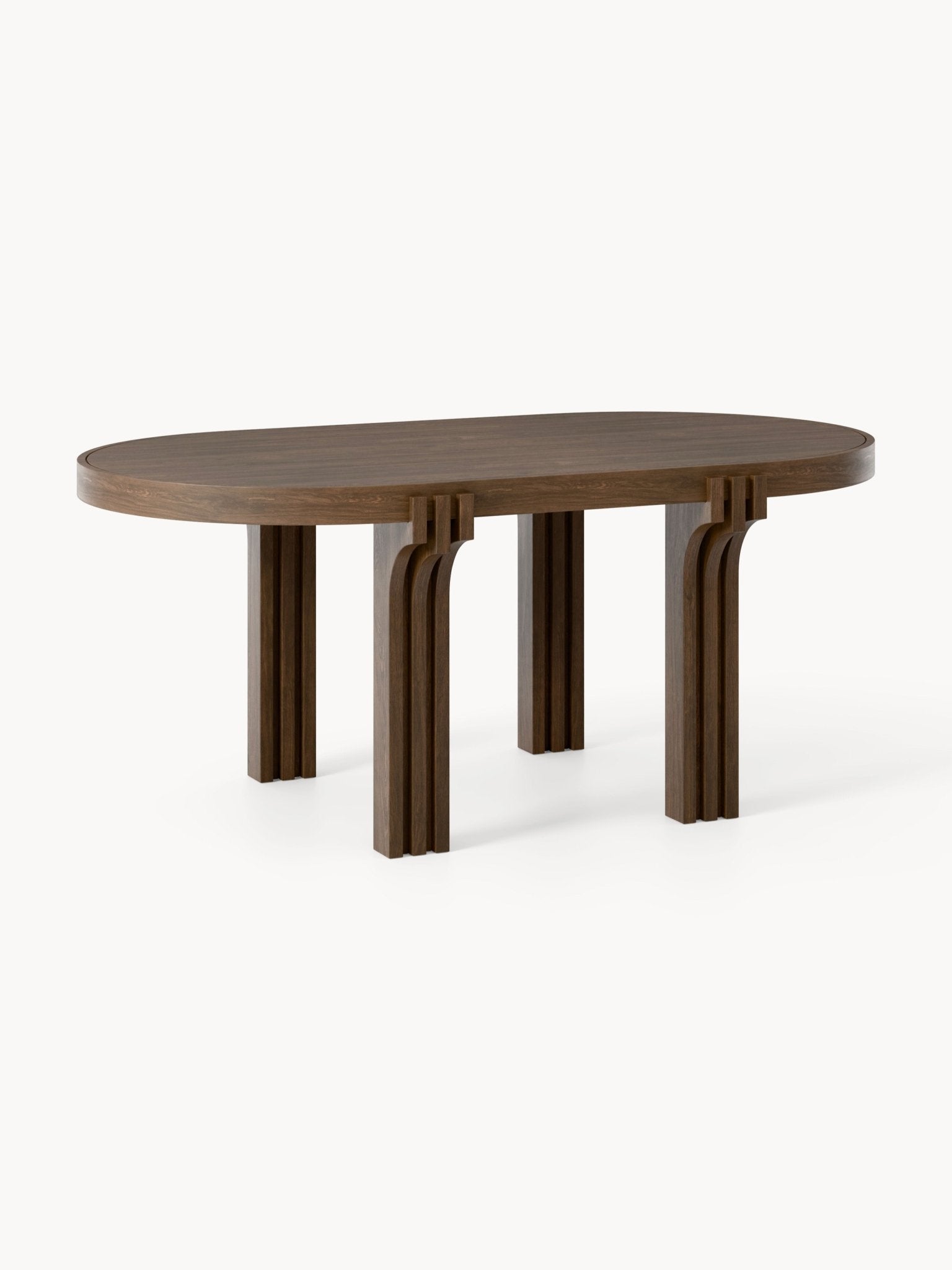 Nolan Oval Meşe Yemek Masası 180 cm - Velotti