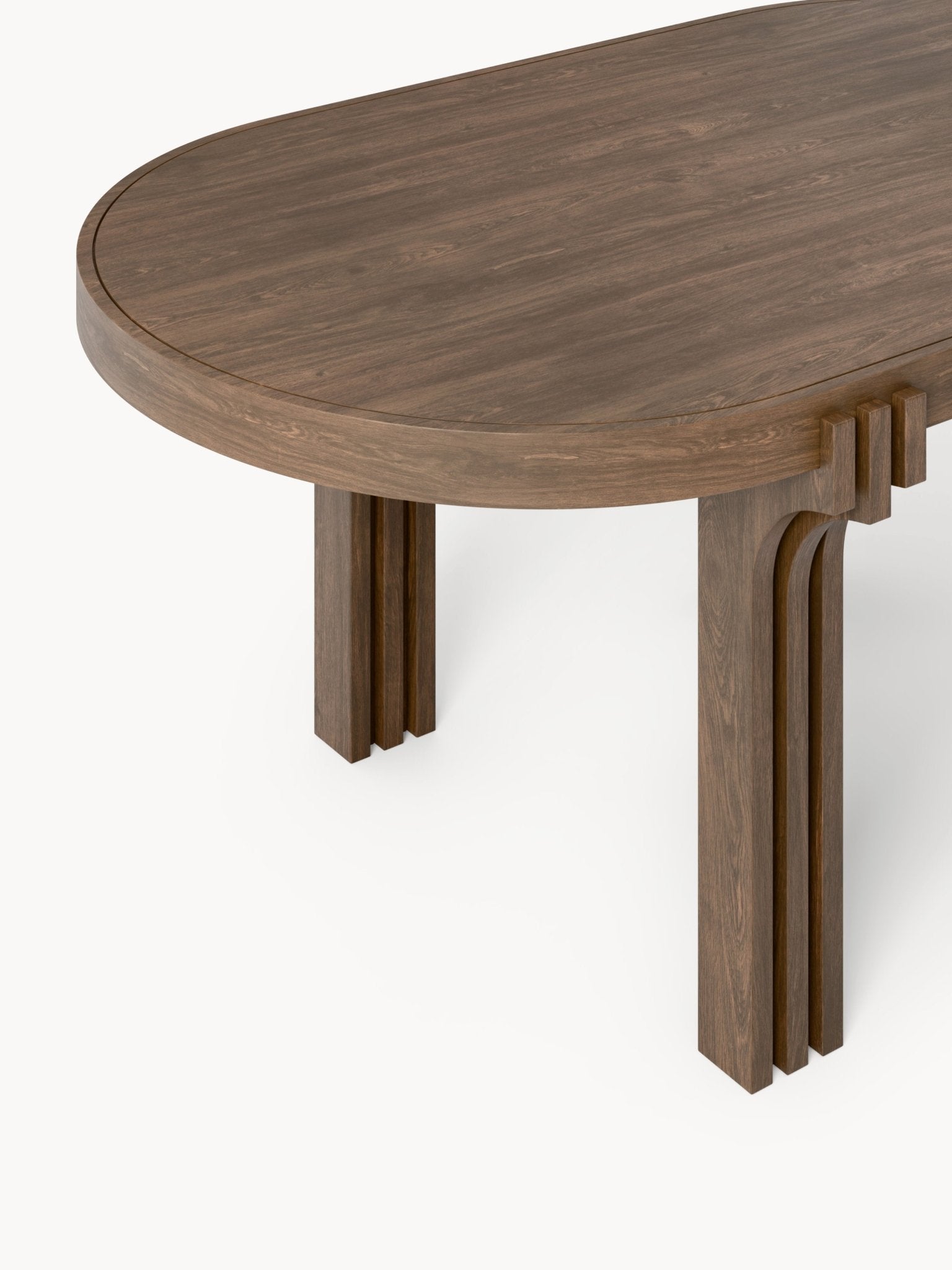 Nolan Oval Meşe Yemek Masası 180 cm - Velotti