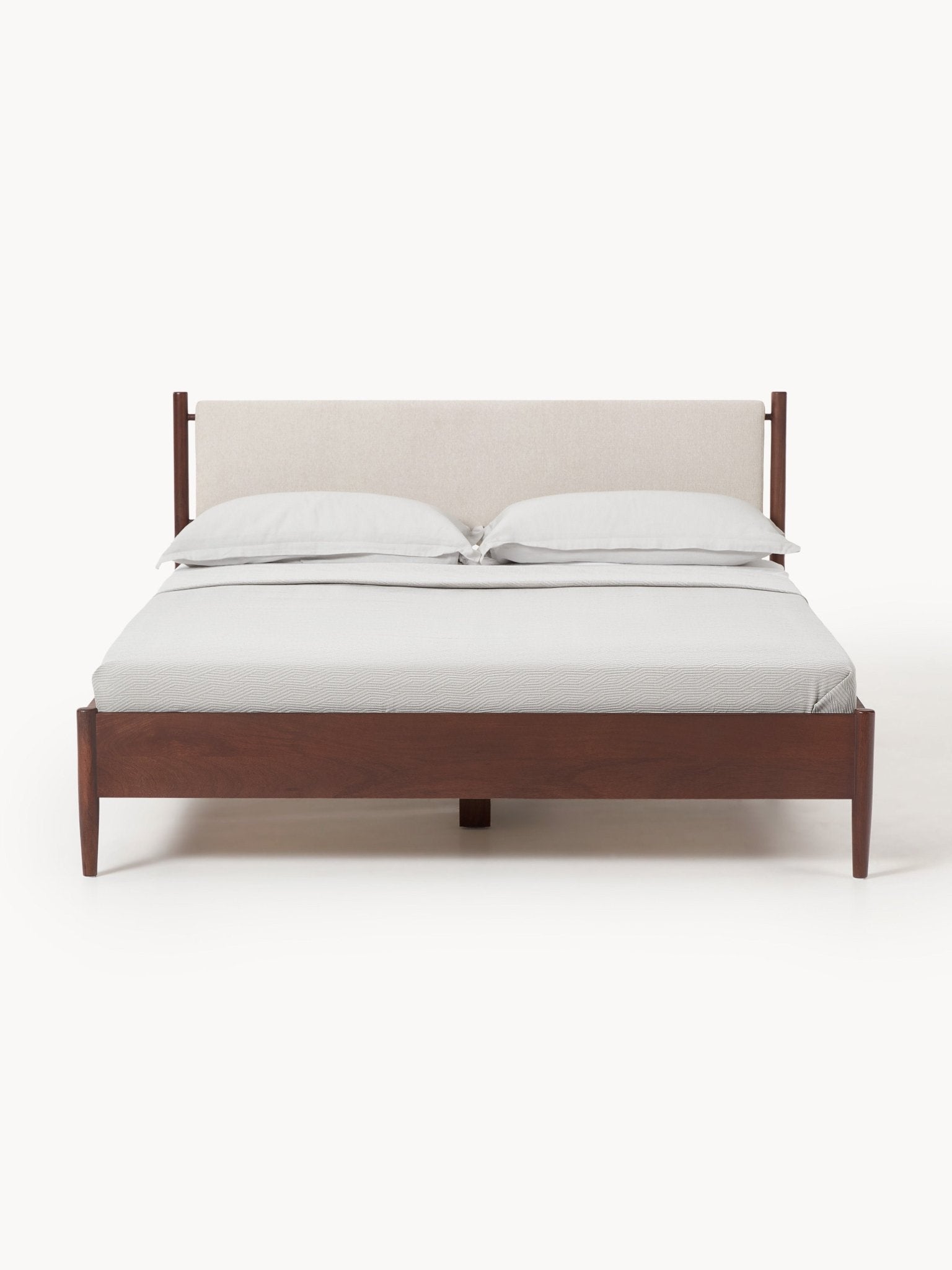 Paul Masif Mango Ağacı Karyola Modern Mid-Century Tasarım - Velotti