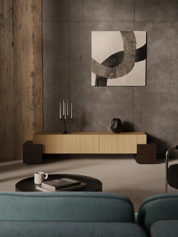 Pino Modern Tasarım Ahşap TV Ünitesi 210cm Genişlik - Velotti