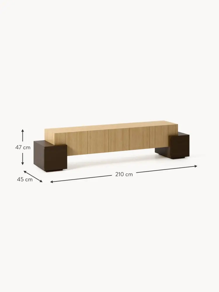 Pino Modern Tasarım Ahşap TV Ünitesi 210cm Genişlik - Velotti