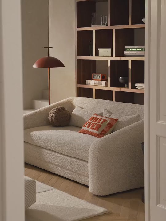 Eliot 2-Kişilik Teddy Buklet Yataklı Kanepe 180 cm.