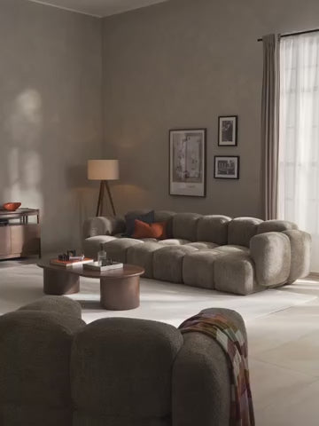 Tayla 4 Kişilik Modüler Teddy Buklet Kanepe
