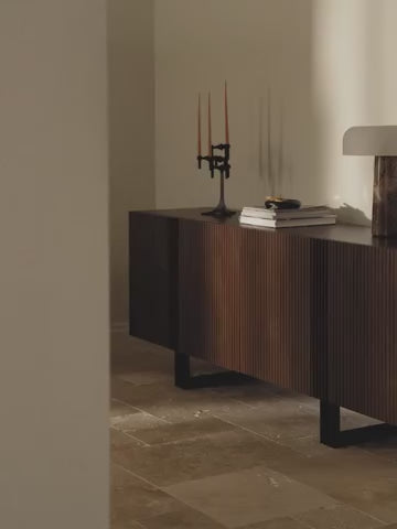 Ross Ahşap Dressoir 180cm Koyu Meşe Kaplama Modern Konsol