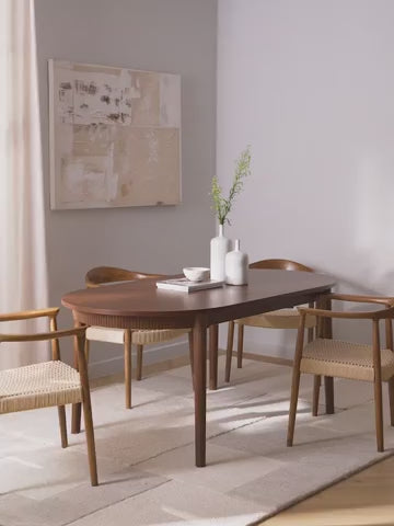 Calary Uzatılabilir Yemek Masası, Modern Meşe Tasarım 230 cm