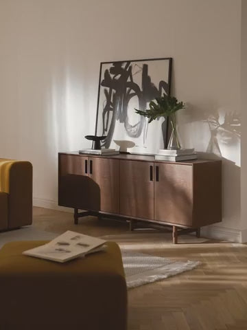 Diana Meşe Ağacı Dressoir 180 cm Modern İskandinav Tasarım