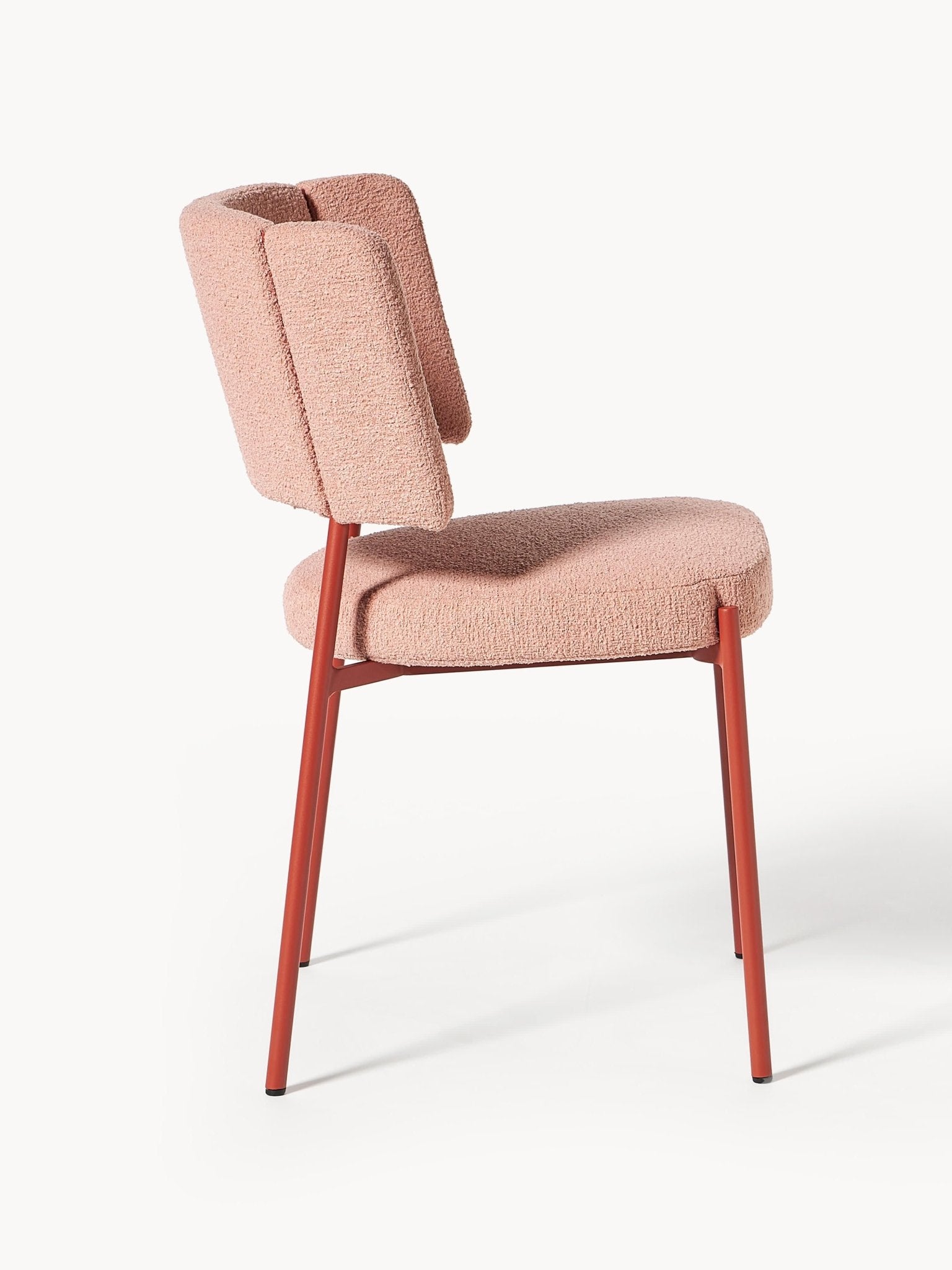Samantha Bouclé Yemek Sandalyesi 2'li Set - Velotti