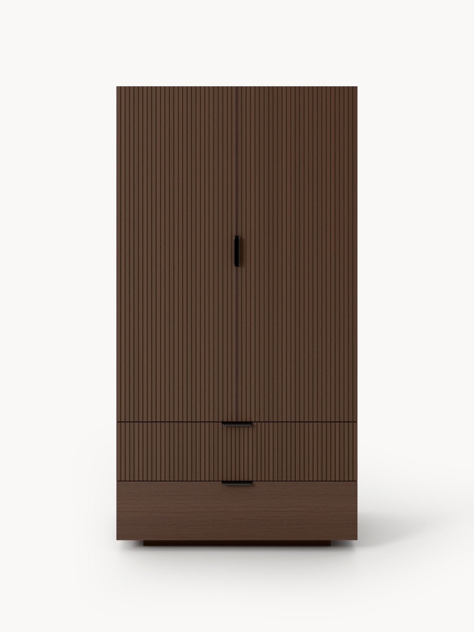 Sato Ahşap Kompakt Gardırop Minimalist Tasarım ve Raf Sistemi - Velotti