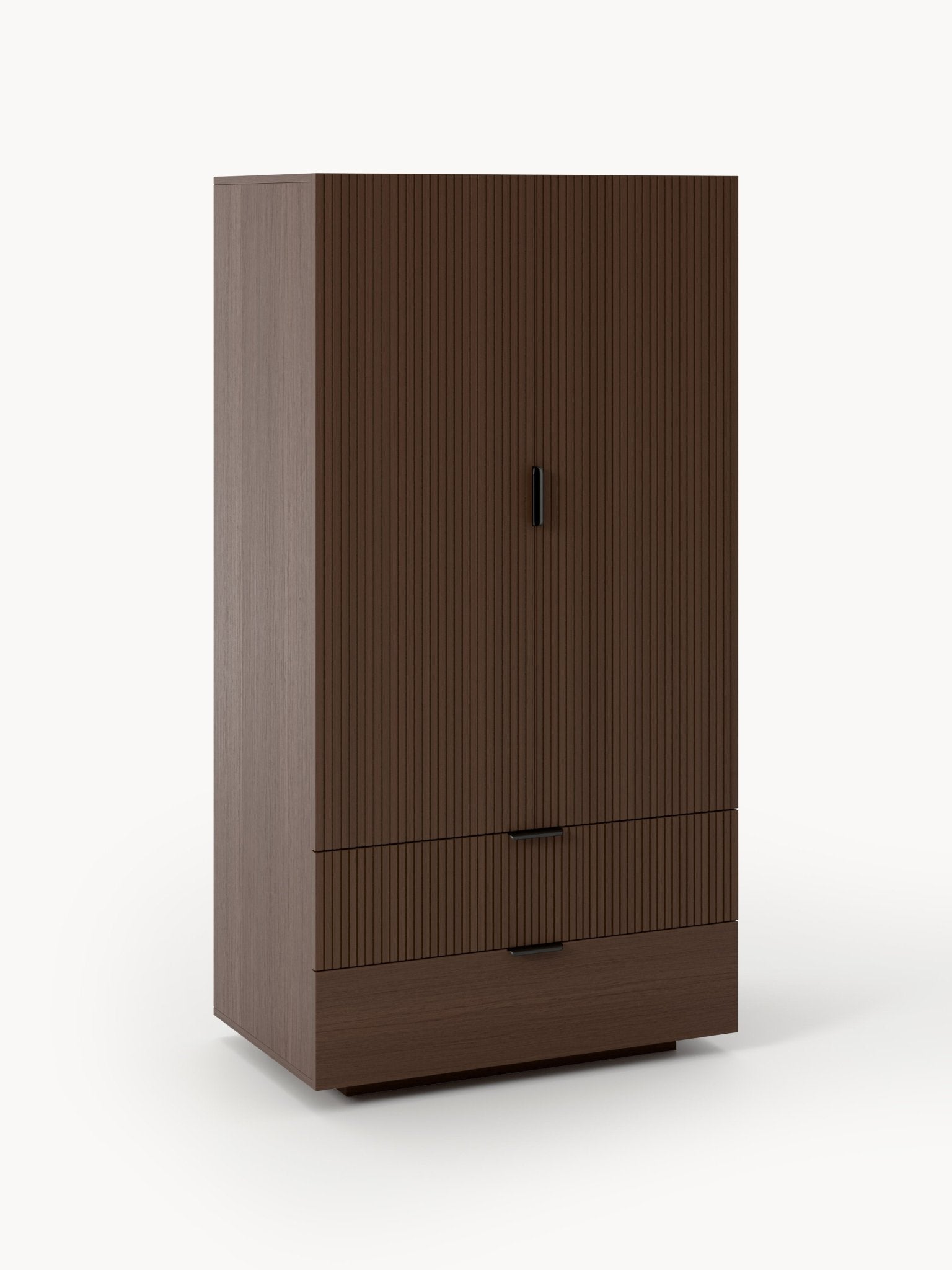 Sato Ahşap Kompakt Gardırop Minimalist Tasarım ve Raf Sistemi - Velotti