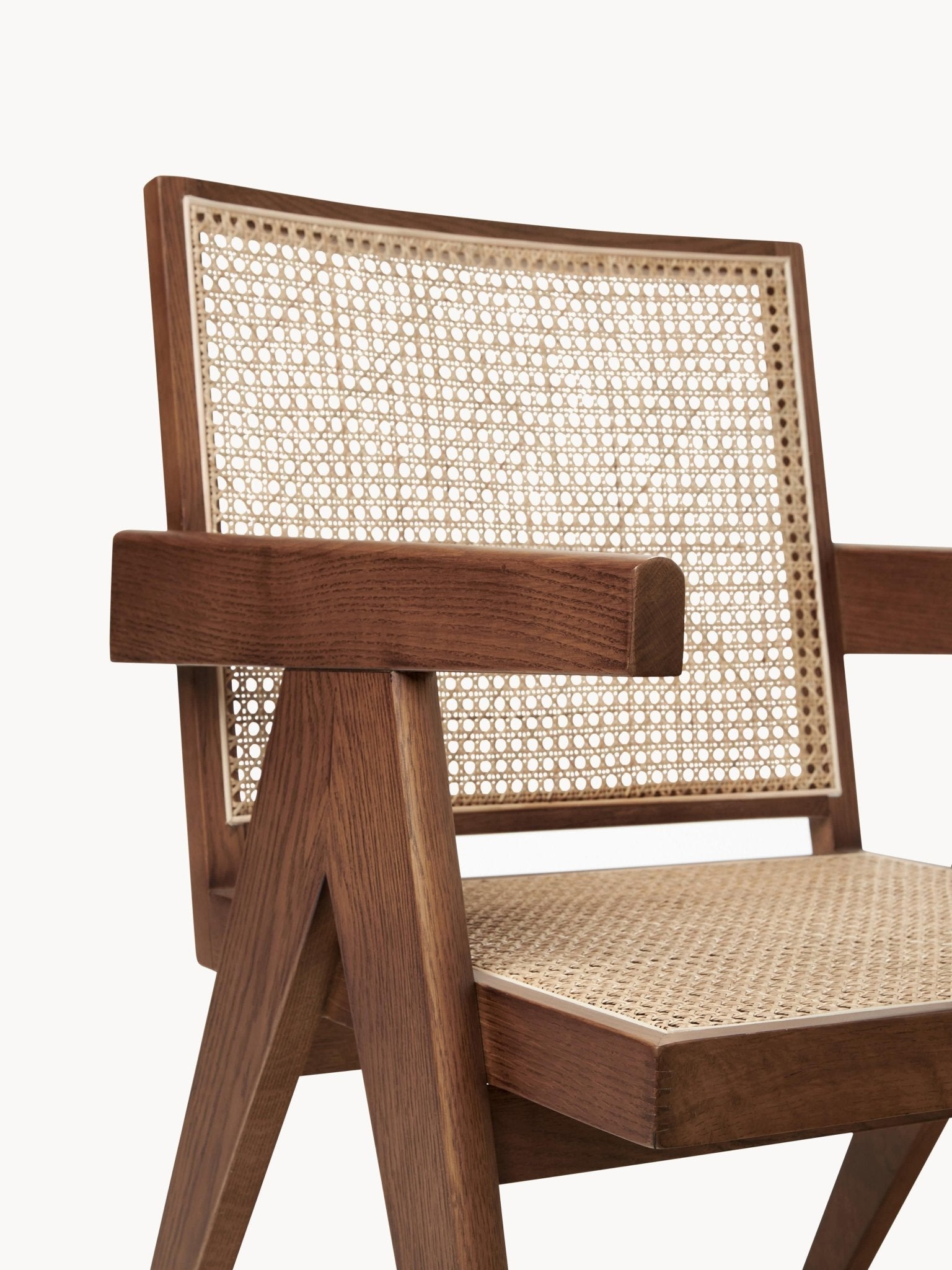 Sissi Masif Meşe ve Rattan Lounge Koltuk - Velotti