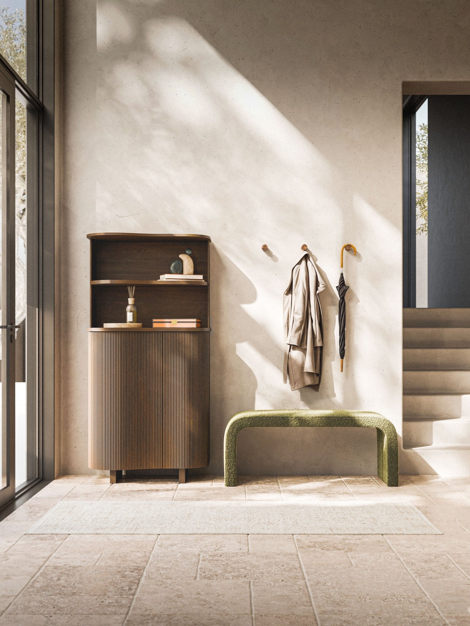 Soley Meşe Dressoir 160 cm Modern Tasarım Saklama Ünitesi - Velotti
