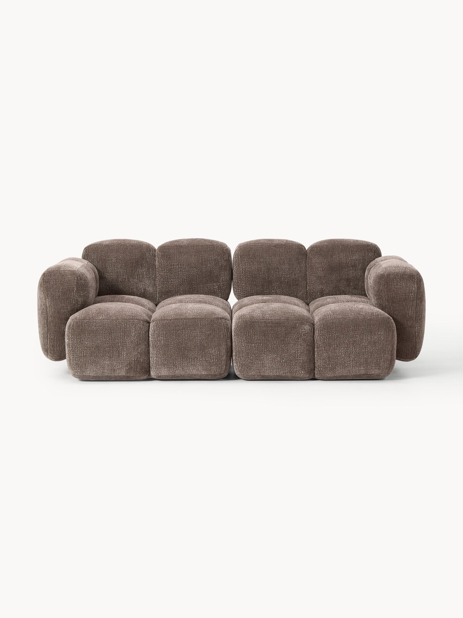Tayla Modüler 3 Kişilik Kanepe Modern Tasarım Taupe - Velotti