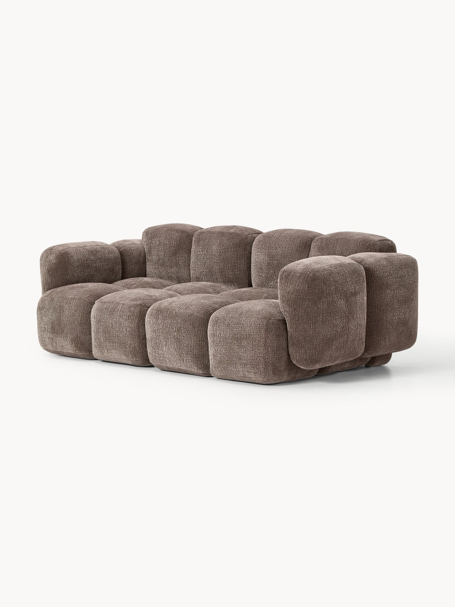 Tayla Modüler 3 Kişilik Kanepe Modern Tasarım Taupe - Velotti