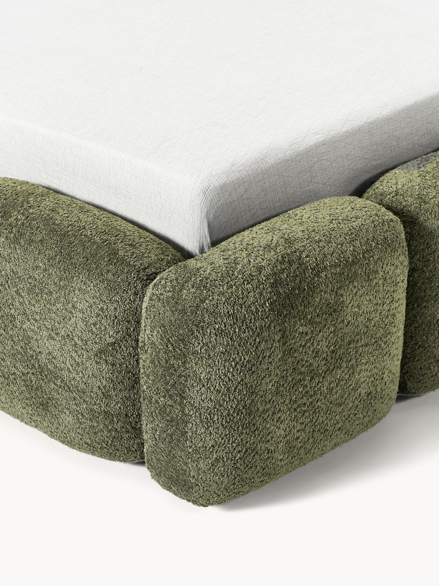 Tayla Teddy Bouclé Depolamalı Lüks Yatak 140x200cm - Velotti