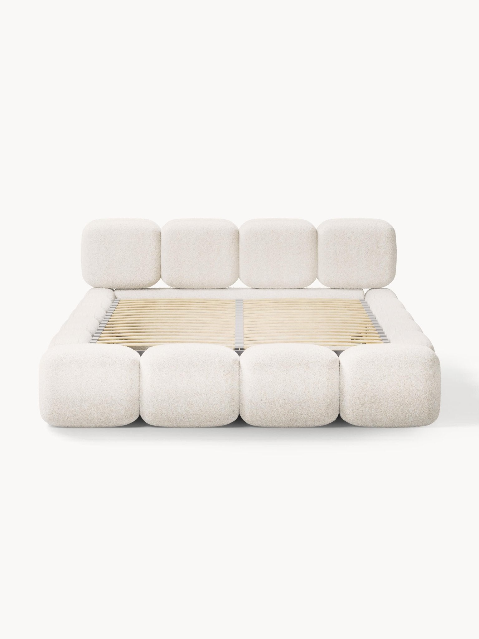 Tayla Teddy Bouclé Lüks Depolamalı Yatak - Velotti