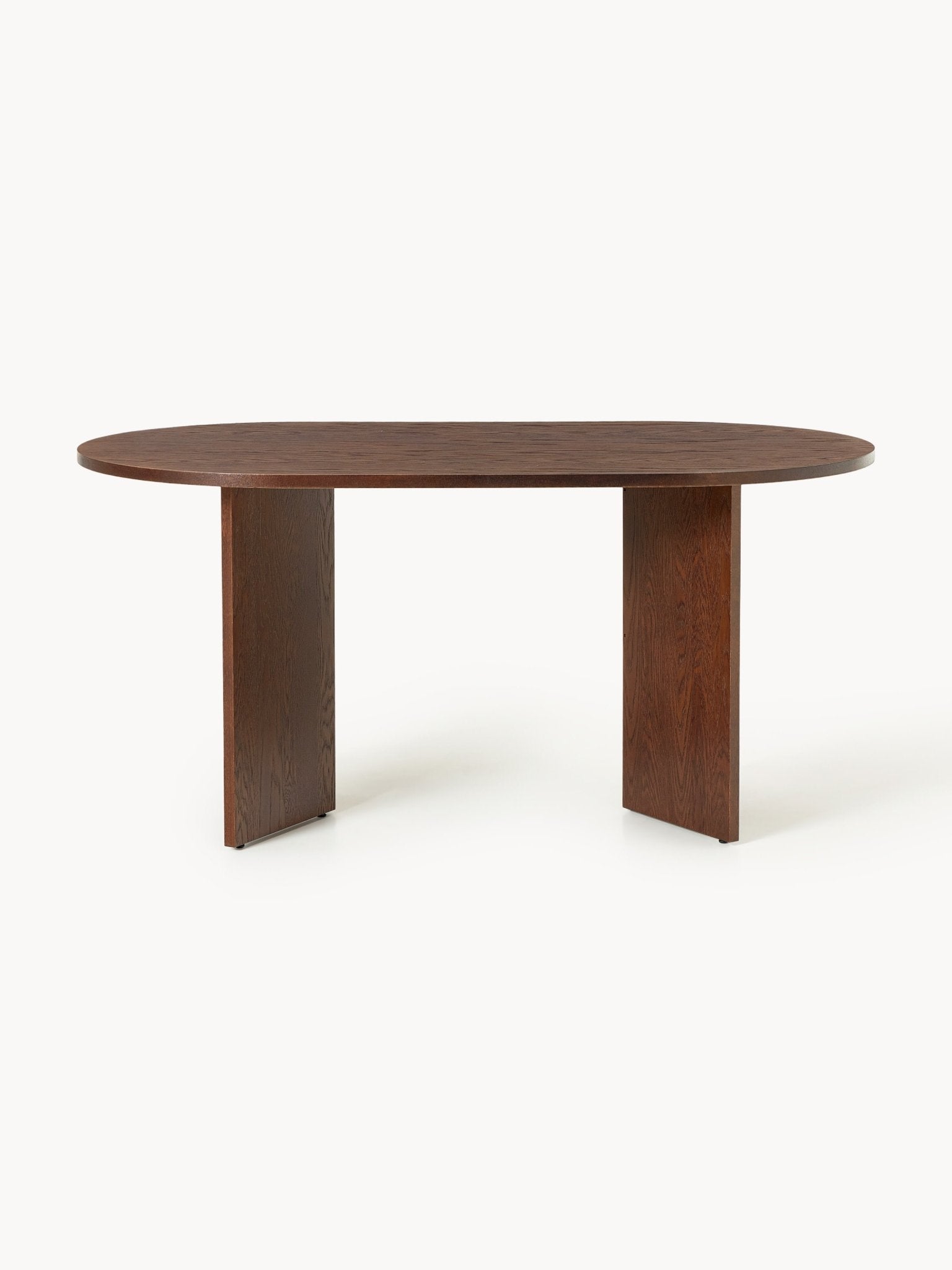 Toni Oval Ahşap Yemek Masası Geometrik Tasarım - Velotti