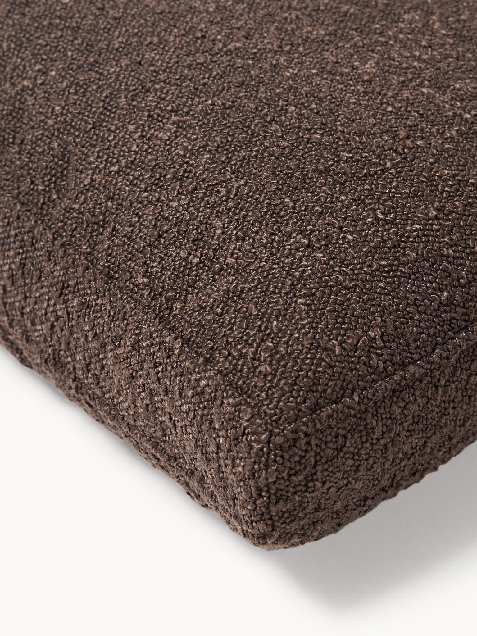 Tribeca Bouclé Kırlent 50x50 cm Koyu Kahverengi - Velotti