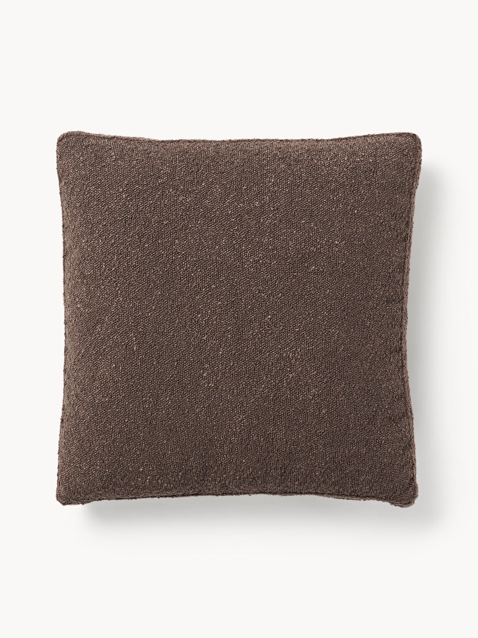 Tribeca Bouclé Kırlent 50x50 cm Koyu Kahverengi - Velotti
