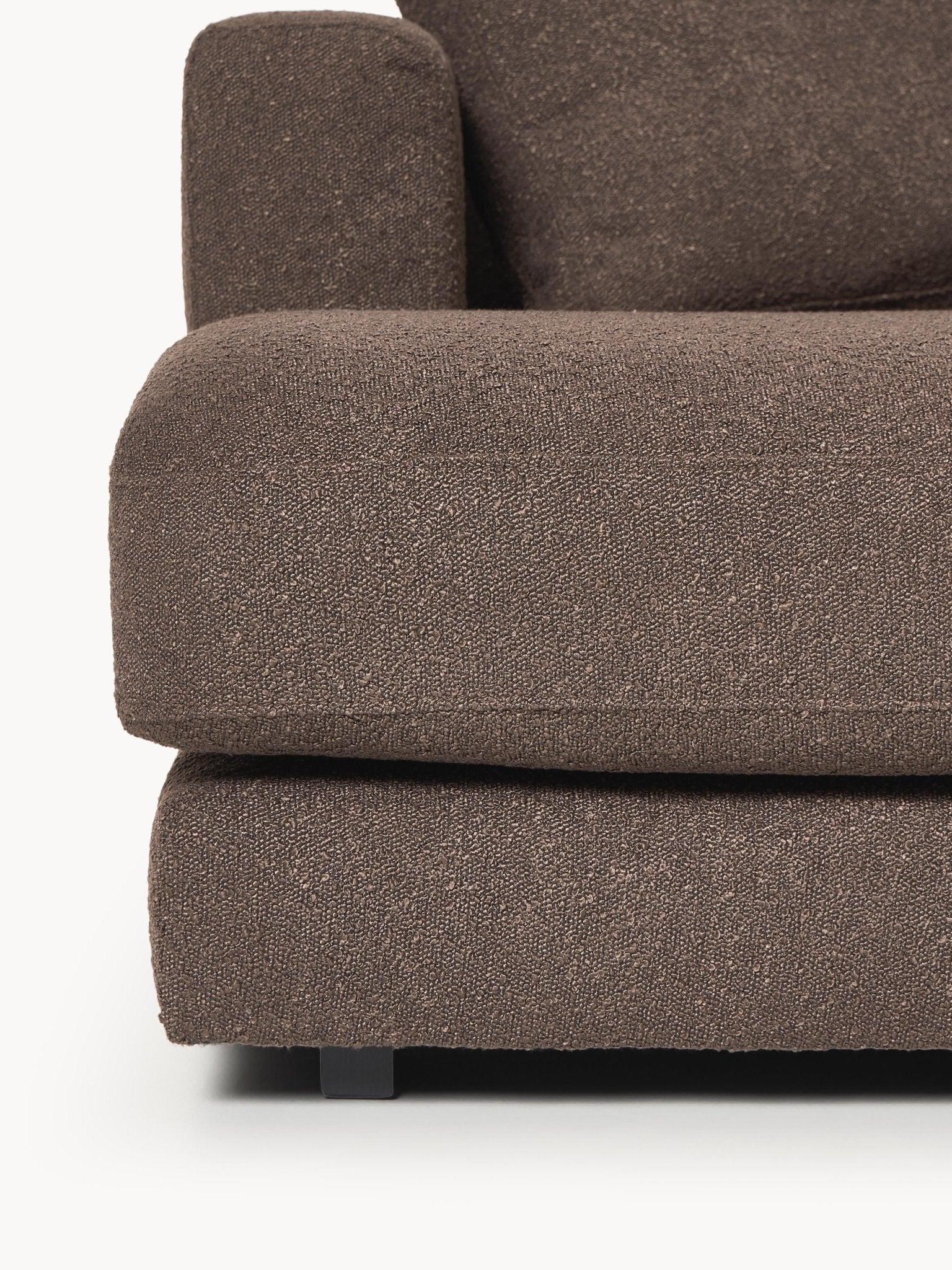 Tribeca Bouclé U-Tipi Koltuk 356cm Modern Lüks Salon Mobilyası - Velotti