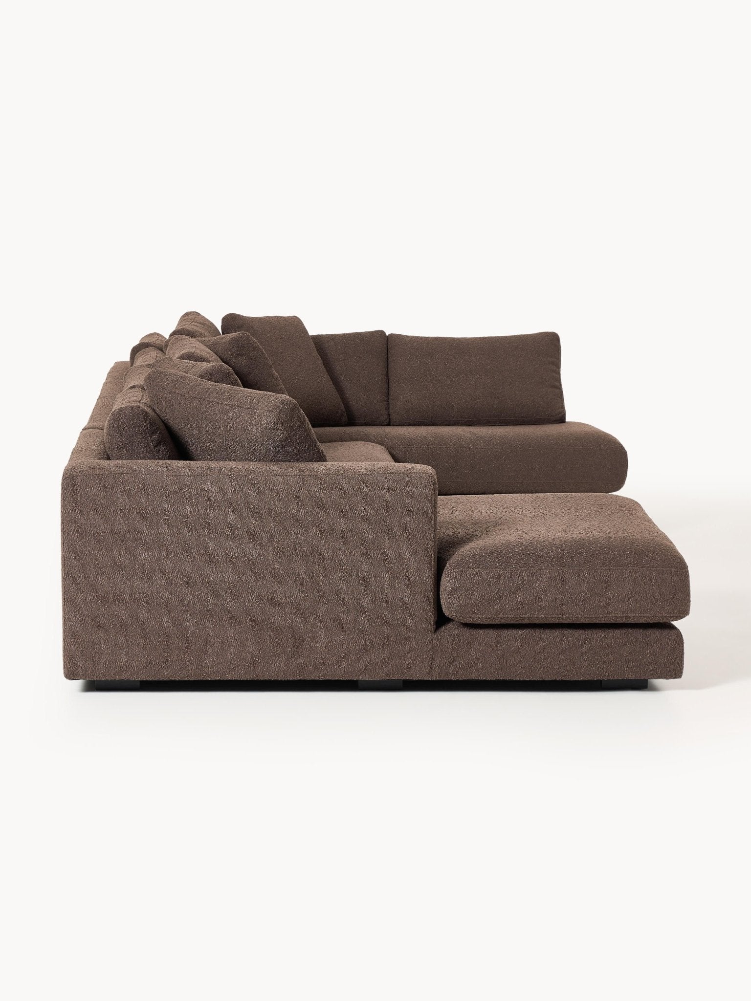 Tribeca Bouclé U-Tipi Koltuk 356cm Modern Lüks Salon Mobilyası - Velotti