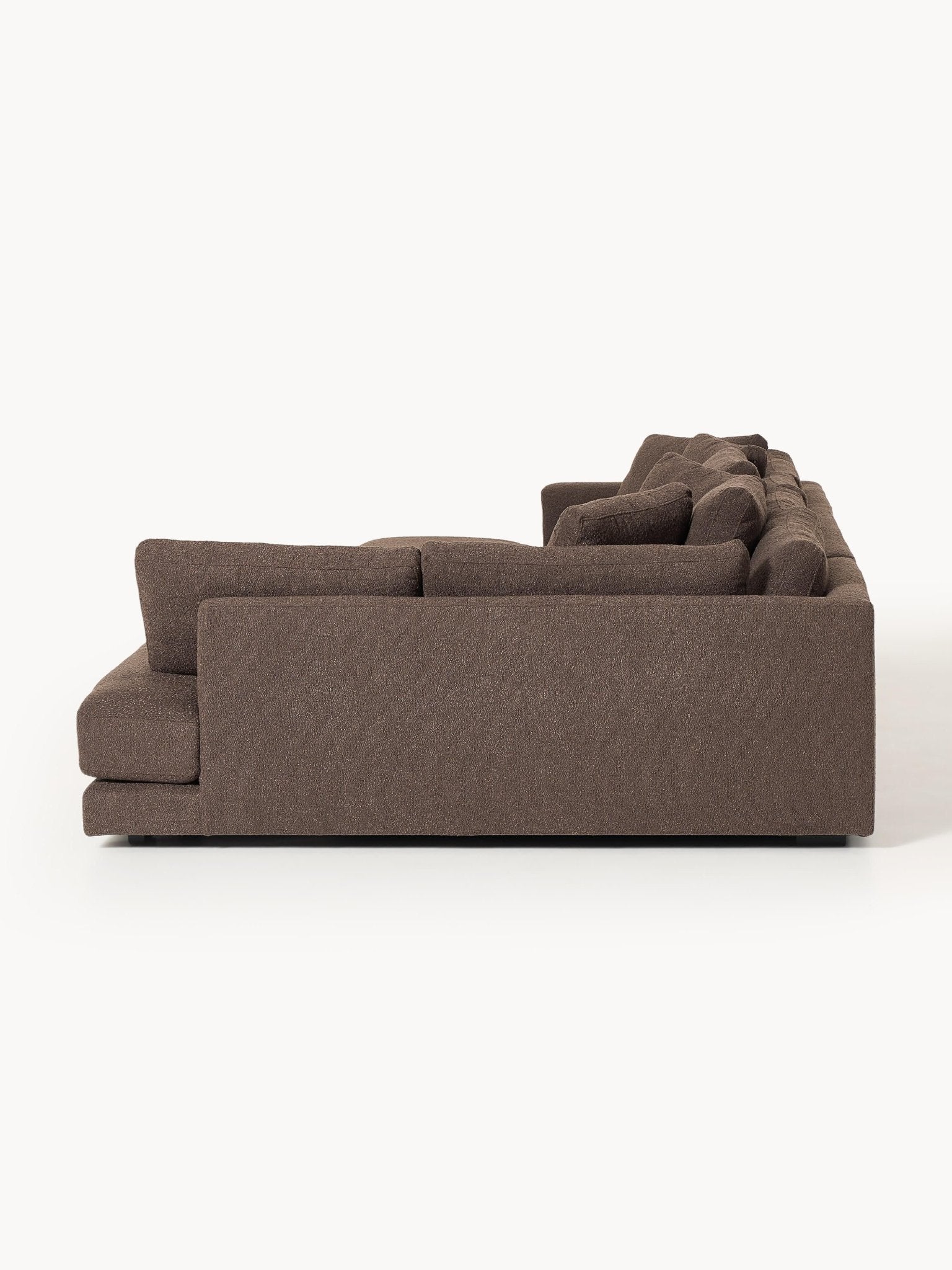 Tribeca Bouclé U-Tipi Koltuk 356cm Modern Lüks Salon Mobilyası - Velotti