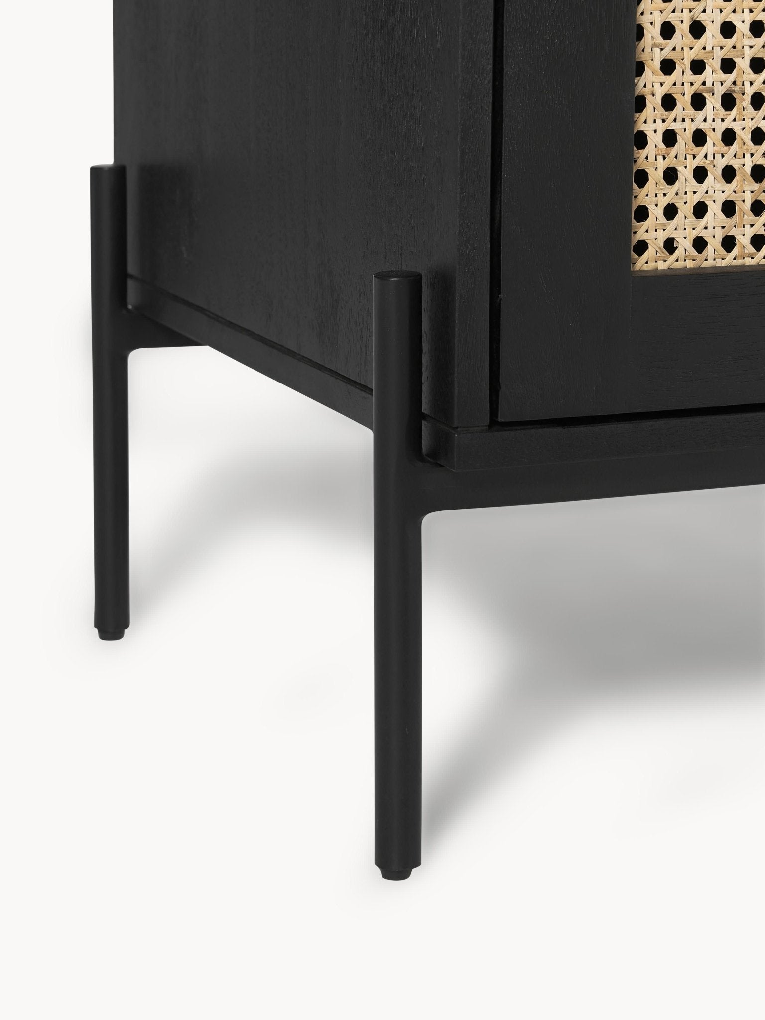 Viyana Rattan Detaylı Masif Ahşap Konsol 165cm - Velotti