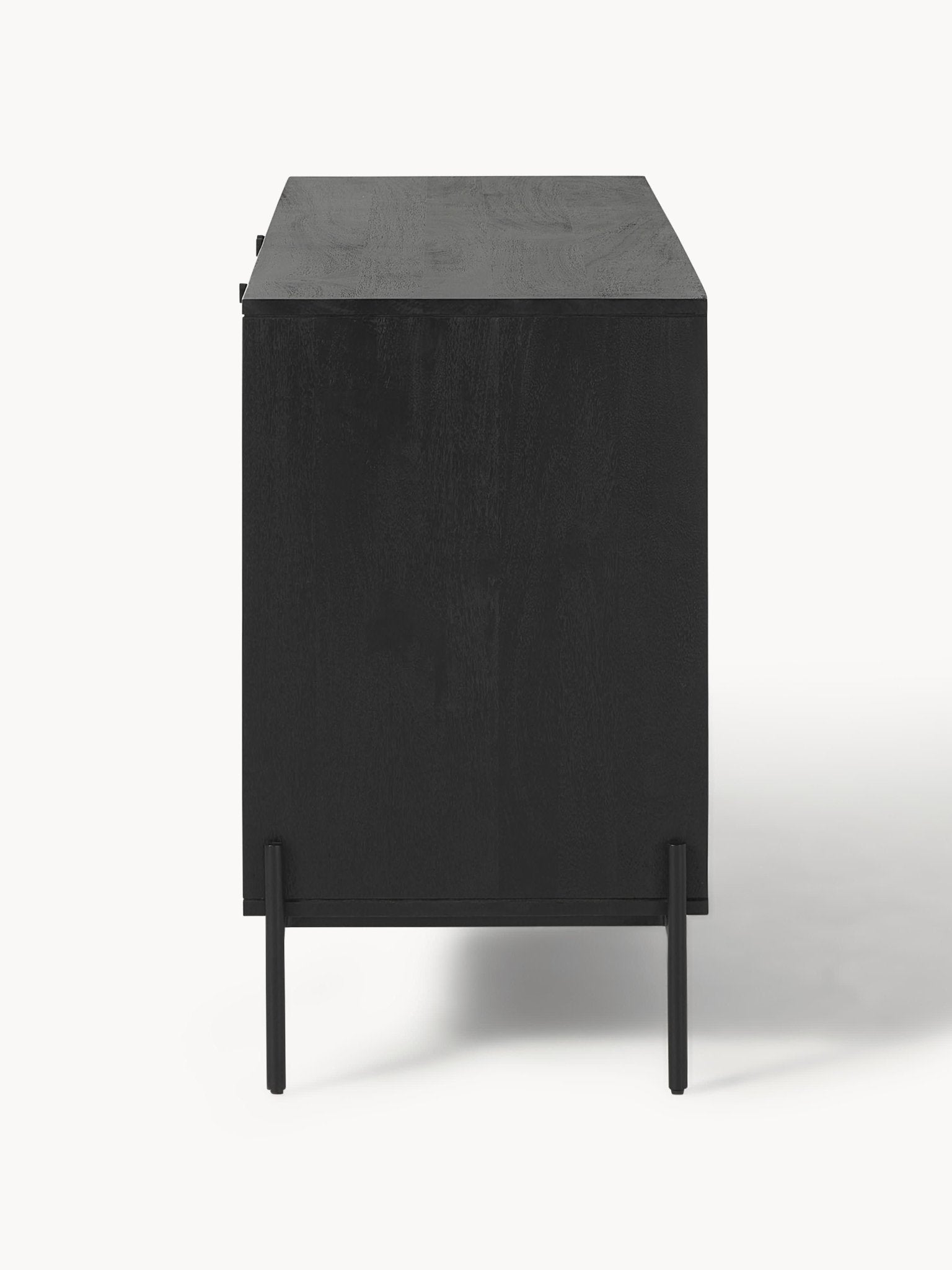 Viyana Rattan Detaylı Masif Ahşap Konsol 165cm - Velotti