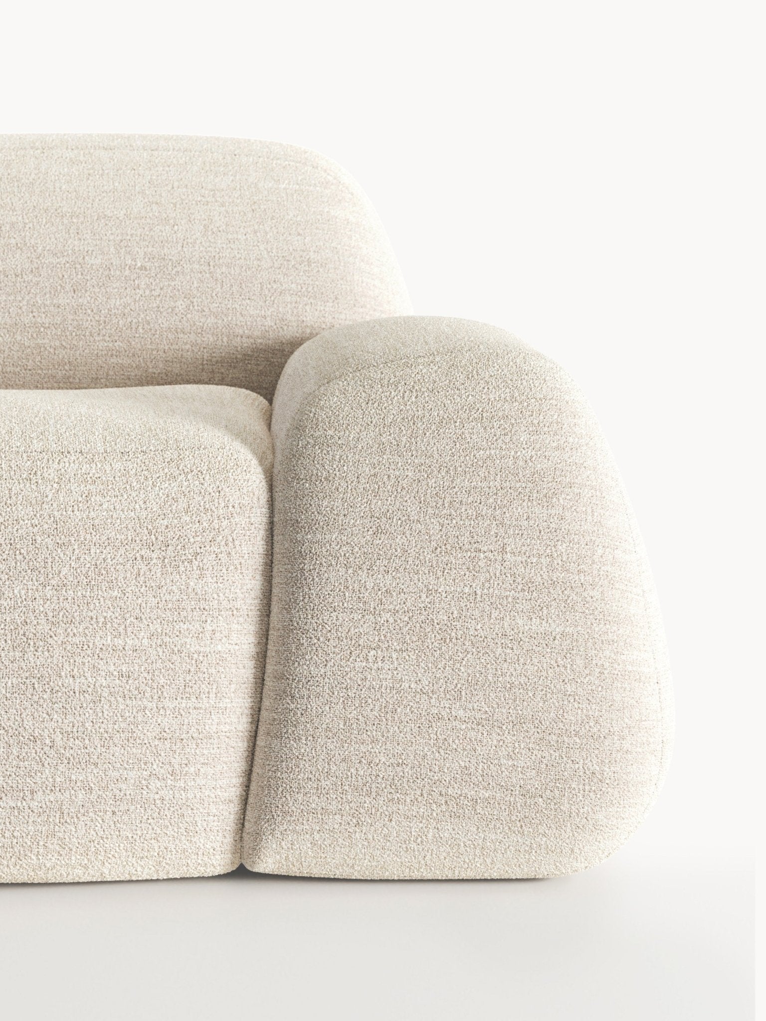 Wolke 4-Kişilik Modüler Bouclé Köşe Koltuk Chaise Longue - Velotti