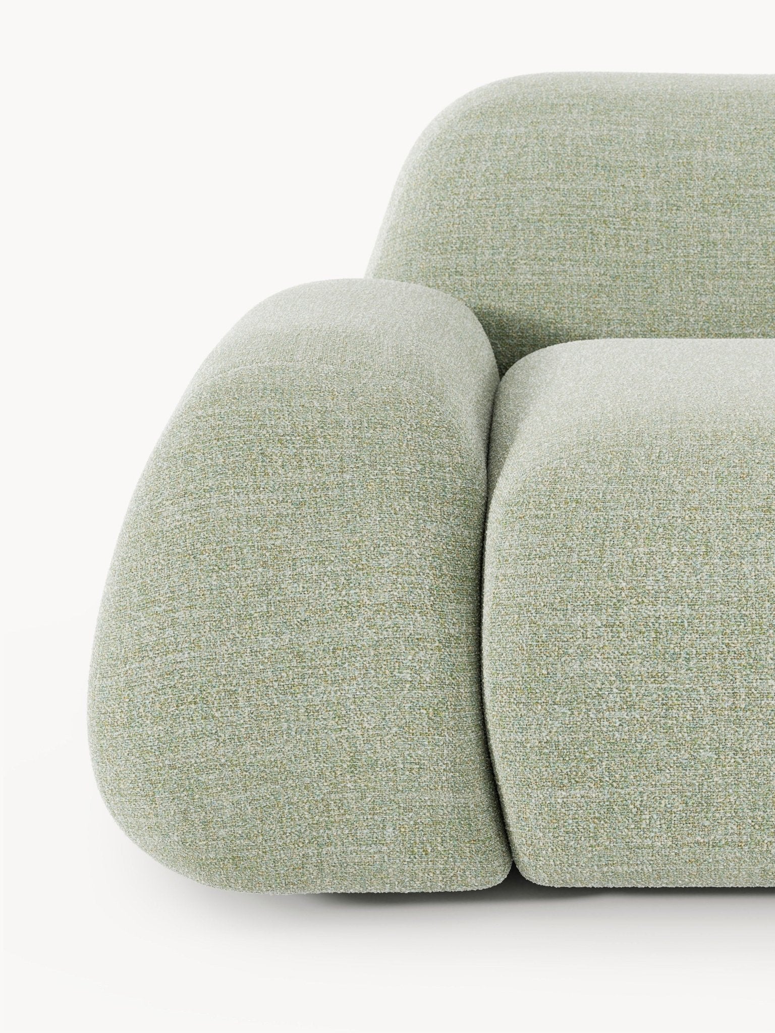 Wolke 4 Kişilik Modüler Bouclé Köşe Koltuk Modern Tasarım - Velotti