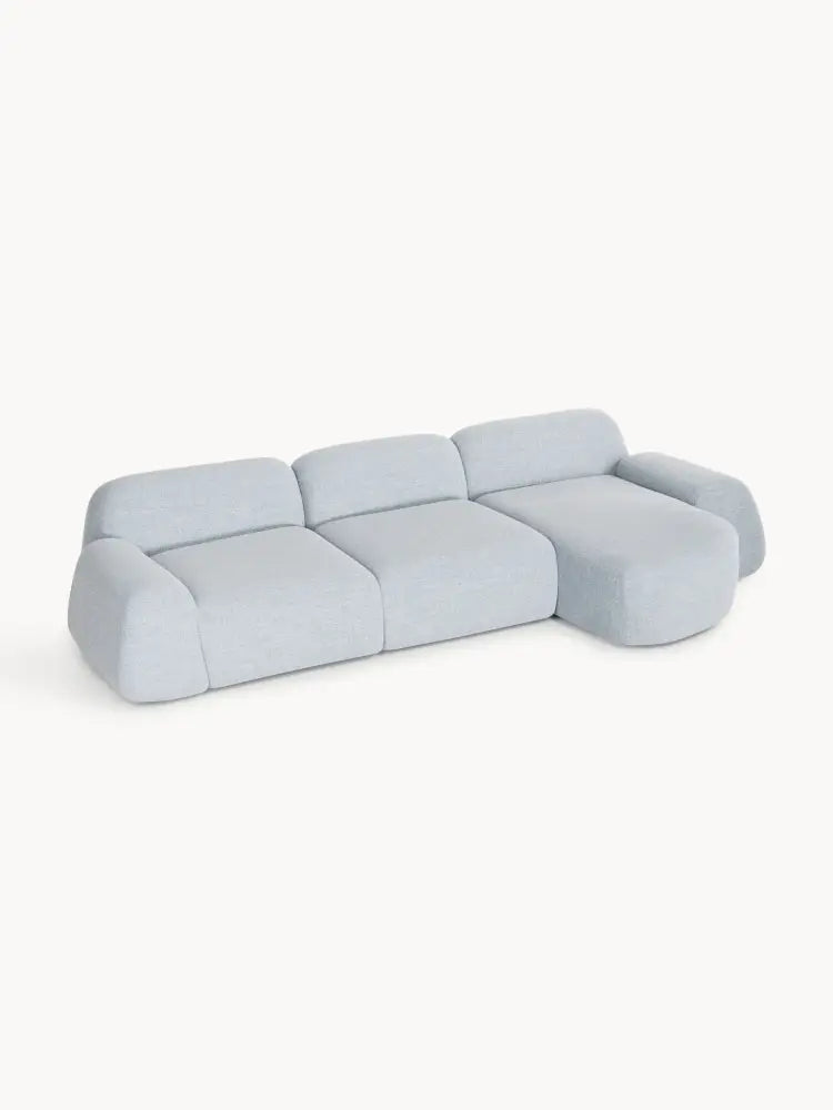 Wolke 4 Kişilik Modüler Bukle Köşe Koltuk Modern Tasarım - Velotti