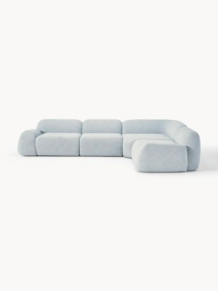 Wolke 4 Kişilik Modüler Köşe Koltuk - Bouclé Döşemeli - Velotti