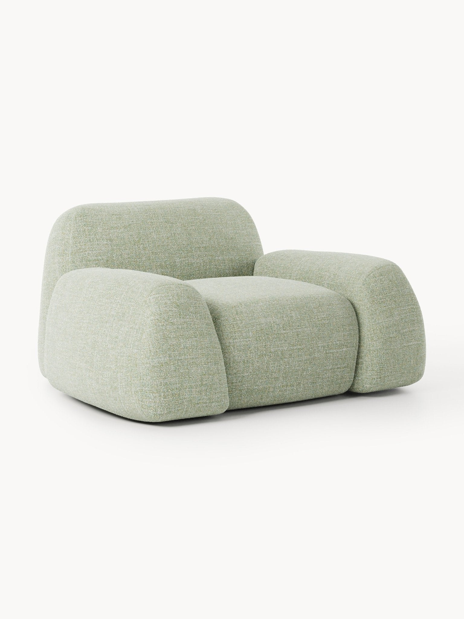 Wolke Bouclé Lounge Koltuk Modern Heykelsi Tasarım ve Konfor - Velotti