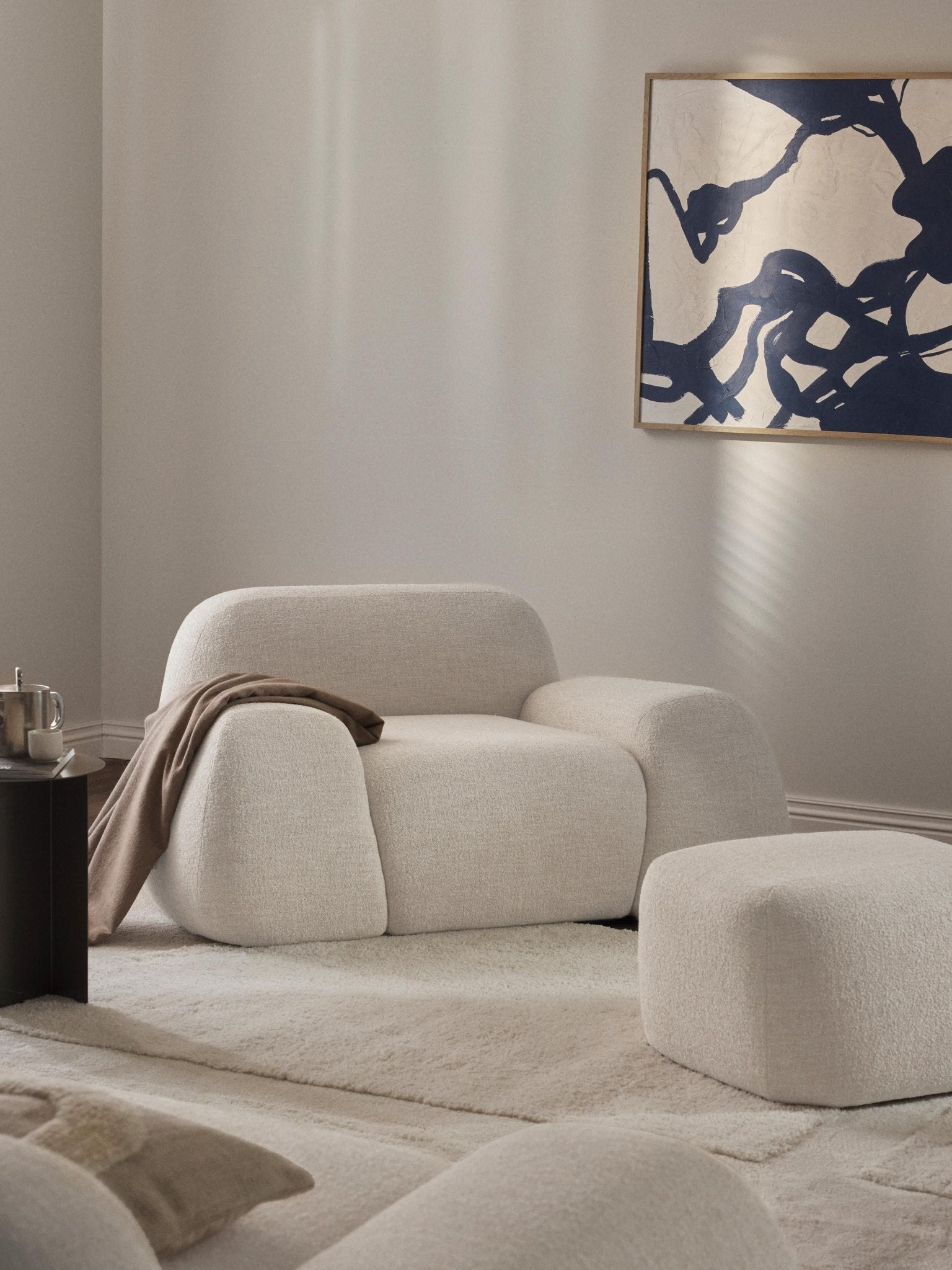 Wolke Bukleli Heykelsi Salon Koltuğu - Velotti