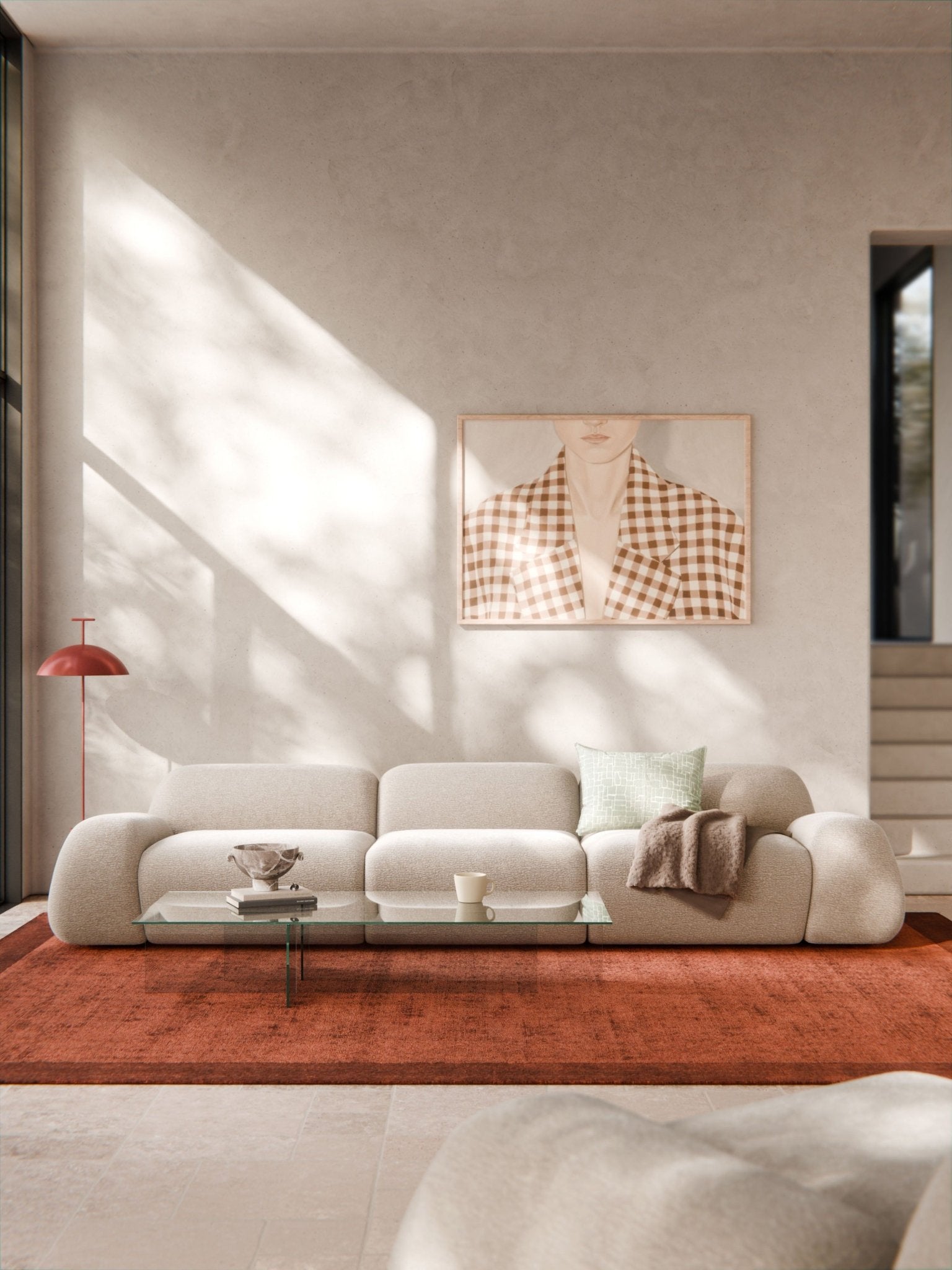 Wolke Modüler 4 Kişilik Tasarım Koltuk Modern Lüks Oturma Grubu - Velotti