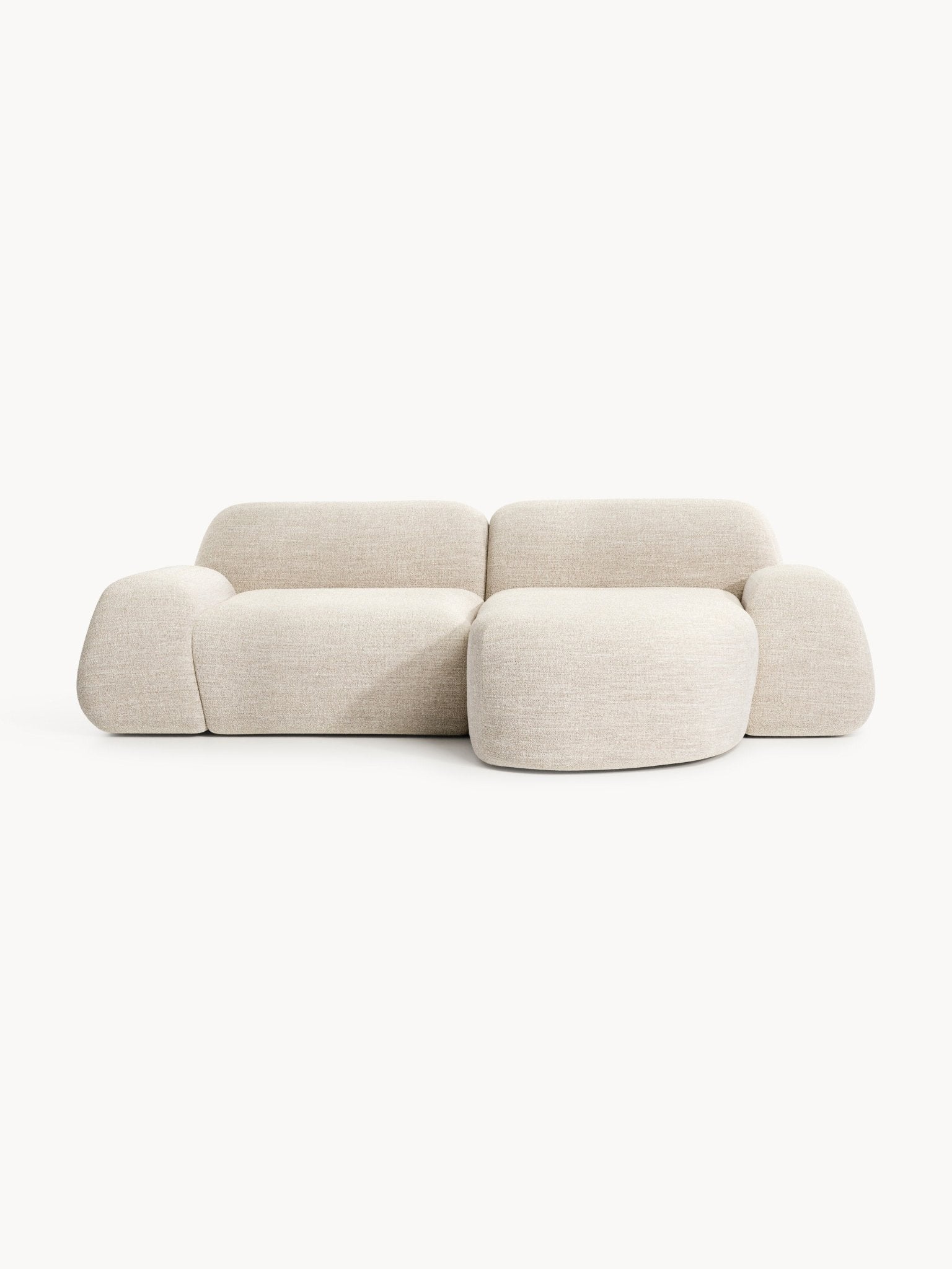 Wolke Modüler Bouclé Köşe Koltuk 3 Kişilik Modern Tasarım - Velotti