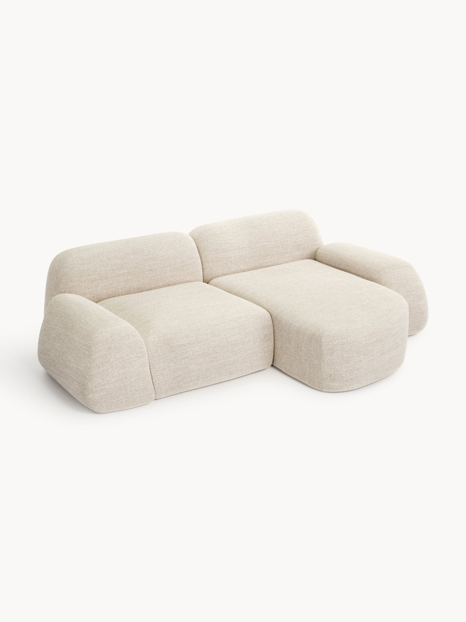 Wolke Modüler Bouclé Köşe Koltuk 3 Kişilik Modern Tasarım - Velotti